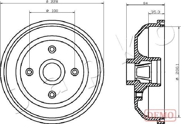 Japko 560406C - Гальмівний барабан avtolavka.club