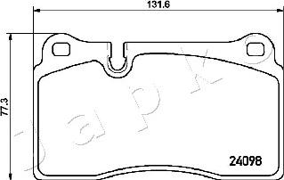 Japko 500933 - Гальмівні колодки, дискові гальма avtolavka.club