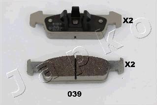 Japko 50039 - Гальмівні колодки, дискові гальма avtolavka.club