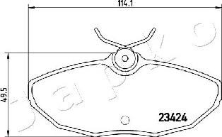 Japko 510310 - Гальмівні колодки, дискові гальма avtolavka.club
