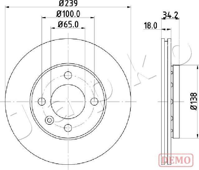 Japko 600952C - Гальмівний диск avtolavka.club