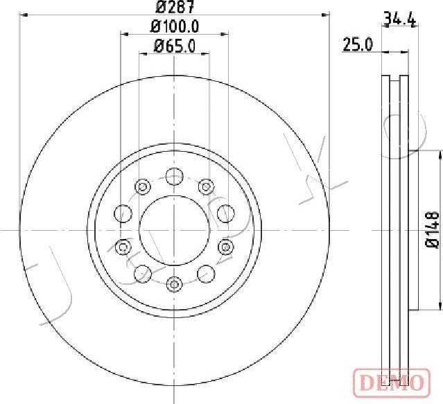 Japko 600901C - Гальмівний диск avtolavka.club