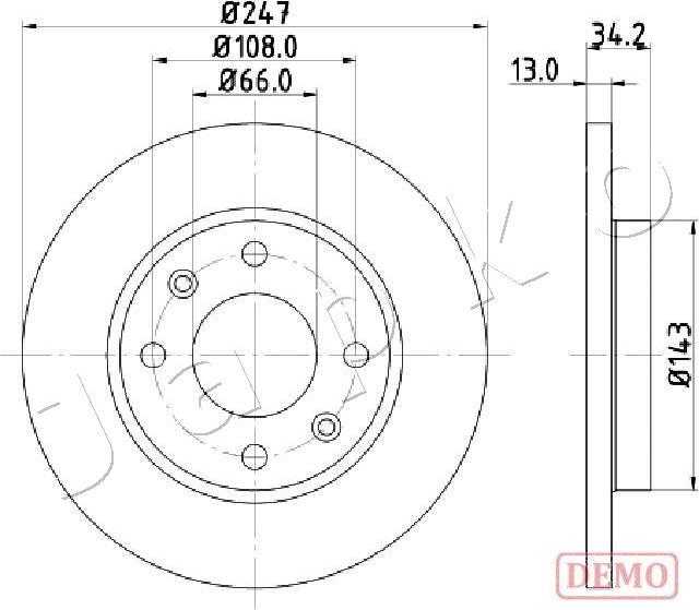 Japko 600630C - Гальмівний диск avtolavka.club