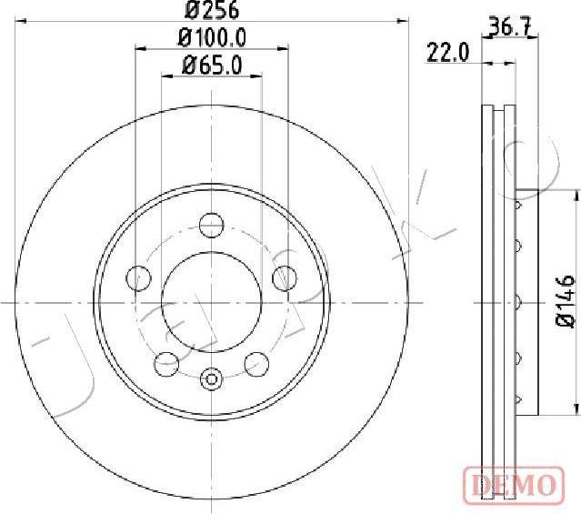 Japko 610904C - Гальмівний диск avtolavka.club