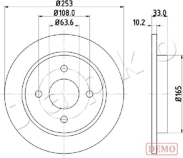 Japko 610303C - Гальмівний диск avtolavka.club