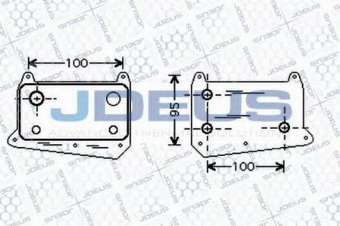 Jdeus 417M25 - Масляний радіатор, рухове масло avtolavka.club