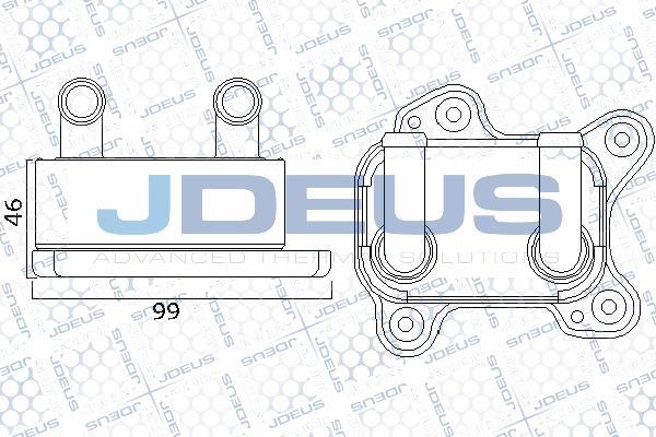 Jdeus 420M85A - Масляний радіатор, рухове масло avtolavka.club