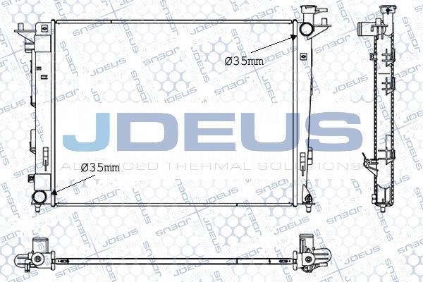 Jdeus 054M47 - Радіатор, охолодження двигуна avtolavka.club