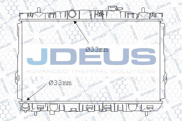 Jdeus 054M26 - Радіатор, охолодження двигуна avtolavka.club