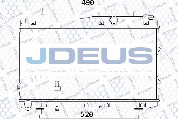 Jdeus 065M16 - Радіатор, охолодження двигуна avtolavka.club