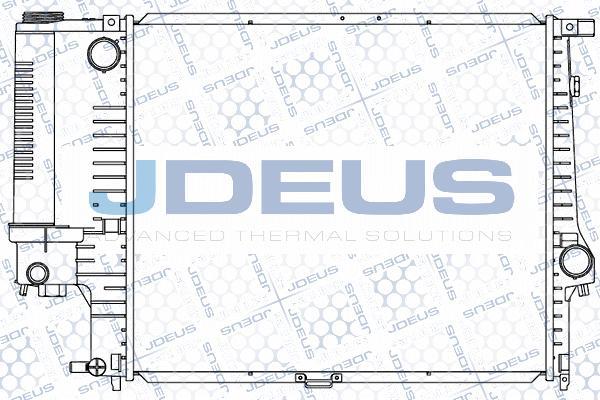 Jdeus 005M47 - Радіатор, охолодження двигуна avtolavka.club