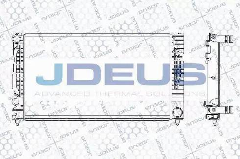 Jdeus 001M06 - Радіатор, охолодження двигуна avtolavka.club