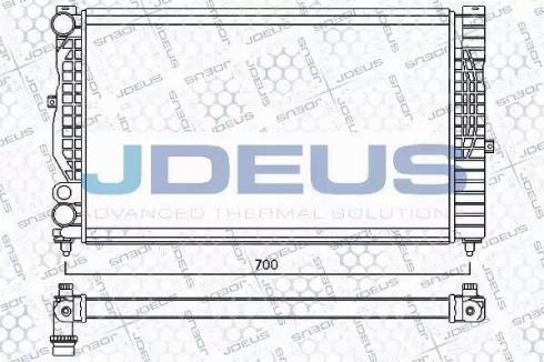 Jdeus 001M20 - Радіатор, охолодження двигуна avtolavka.club