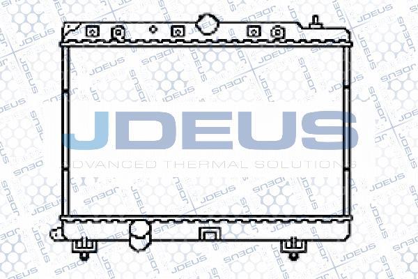 Jdeus 002M12 - Радіатор, охолодження двигуна avtolavka.club