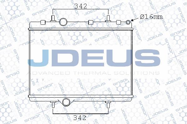 Jdeus 007M58 - Радіатор, охолодження двигуна avtolavka.club