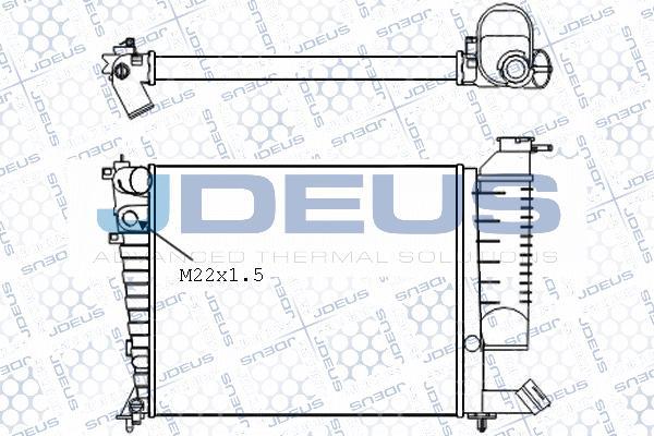 Jdeus 007M22 - Радіатор, охолодження двигуна avtolavka.club