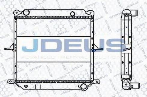 Jdeus 019B33 - Радіатор, охолодження двигуна avtolavka.club