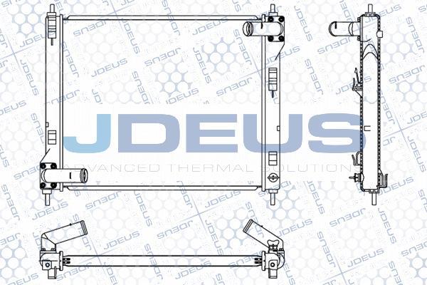 Jdeus 019M44 - Радіатор, охолодження двигуна avtolavka.club