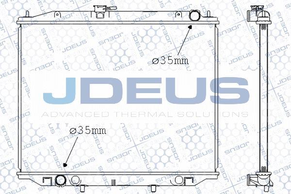 Jdeus 019M52 - Радіатор, охолодження двигуна avtolavka.club