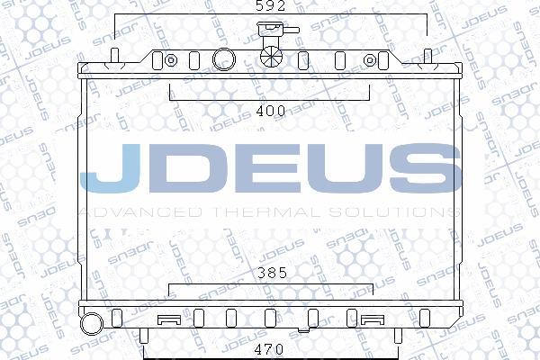 Jdeus 019M66 - Радіатор, охолодження двигуна avtolavka.club