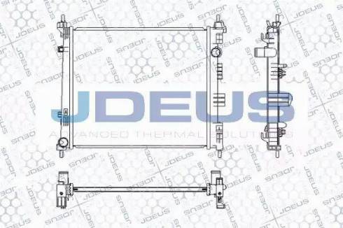 Jdeus 019M73 - Радіатор, охолодження двигуна avtolavka.club