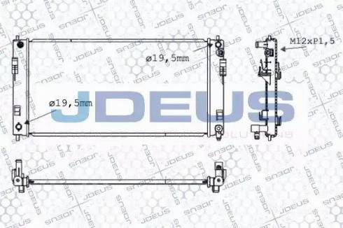 Jdeus 019M72 - Радіатор, охолодження двигуна avtolavka.club