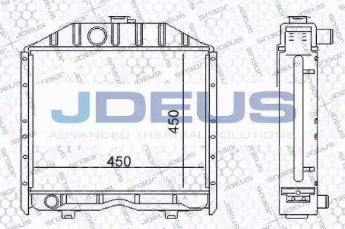Jdeus 011M01 - Радіатор, охолодження двигуна avtolavka.club