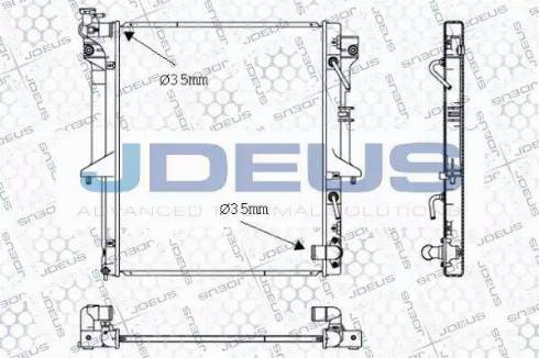 Jdeus 018M49 - Радіатор, охолодження двигуна avtolavka.club