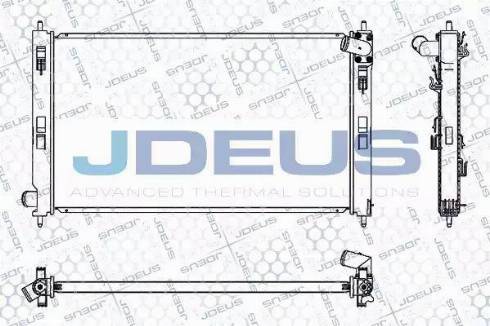 Jdeus 018M43 - Радіатор, охолодження двигуна avtolavka.club