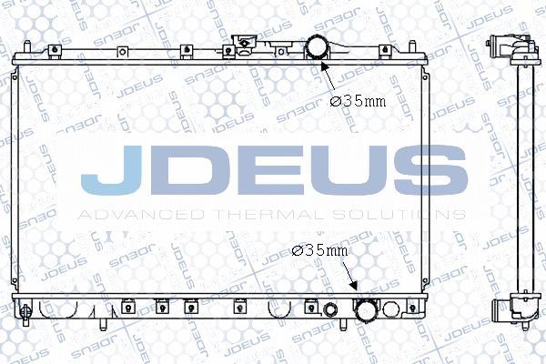 Jdeus 018M08 - Радіатор, охолодження двигуна avtolavka.club