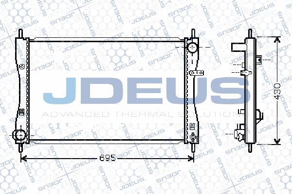 Jdeus 018M39 - Радіатор, охолодження двигуна avtolavka.club