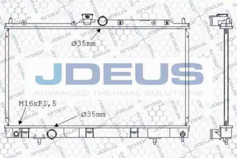Jdeus 018M35 - Радіатор, охолодження двигуна avtolavka.club