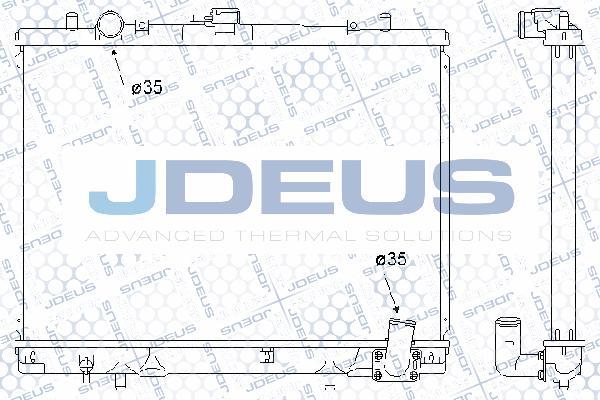 Jdeus 018M30 - Радіатор, охолодження двигуна avtolavka.club