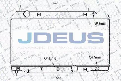 Jdeus 013M32 - Радіатор, охолодження двигуна avtolavka.club