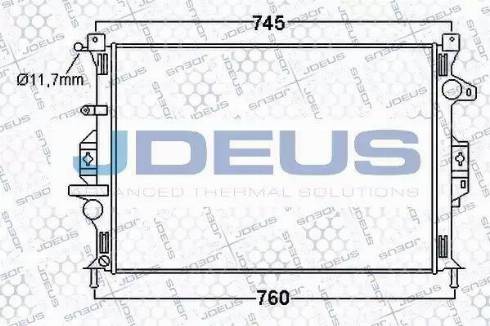 Jdeus 012M31 - Радіатор, охолодження двигуна avtolavka.club