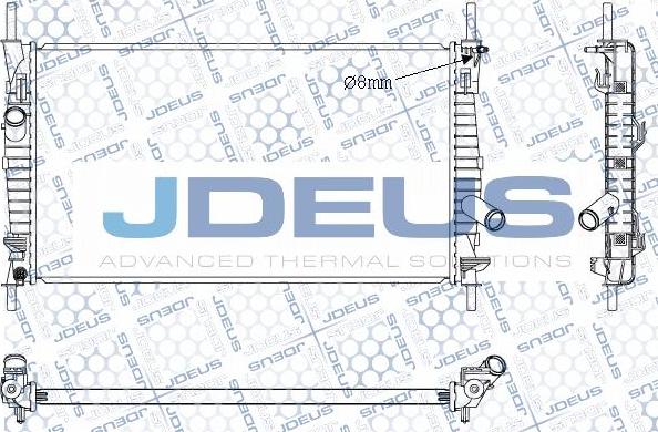 Jdeus 012M37 - Радіатор, охолодження двигуна avtolavka.club