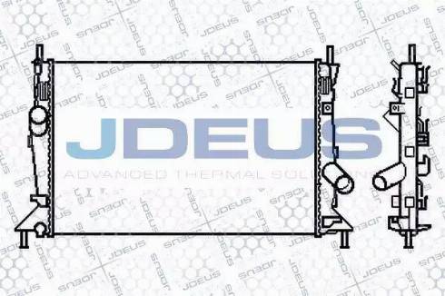 Jdeus 012M26 - Радіатор, охолодження двигуна avtolavka.club