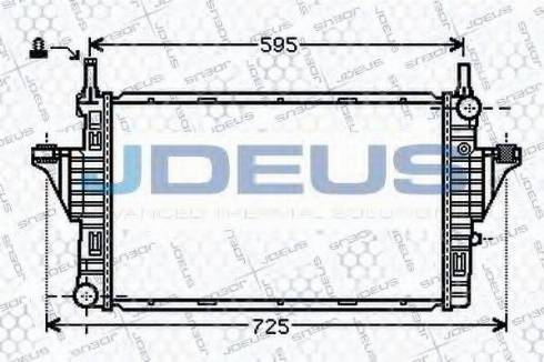 Jdeus 017M50 - Радіатор, охолодження двигуна avtolavka.club