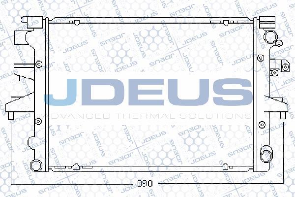 Jdeus 030M53 - Радіатор, охолодження двигуна avtolavka.club