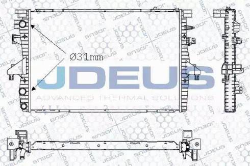 Jdeus 030M52 - Радіатор, охолодження двигуна avtolavka.club