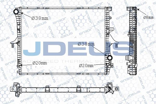 Jdeus 030M29 - Радіатор, охолодження двигуна avtolavka.club