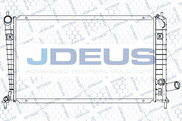 Jdeus 024M01 - Радіатор, охолодження двигуна avtolavka.club