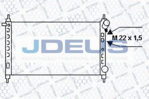 Jdeus 020M44 - Радіатор, охолодження двигуна avtolavka.club