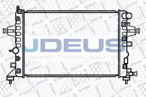Jdeus 020M58 - Радіатор, охолодження двигуна avtolavka.club