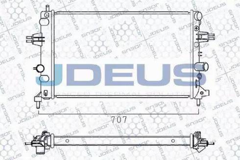 Jdeus 020M64 - Радіатор, охолодження двигуна avtolavka.club