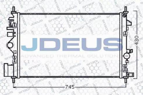 Jdeus 020M70 - Радіатор, охолодження двигуна avtolavka.club