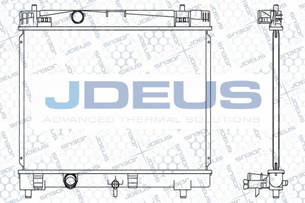 Jdeus 028M68 - Радіатор, охолодження двигуна avtolavka.club