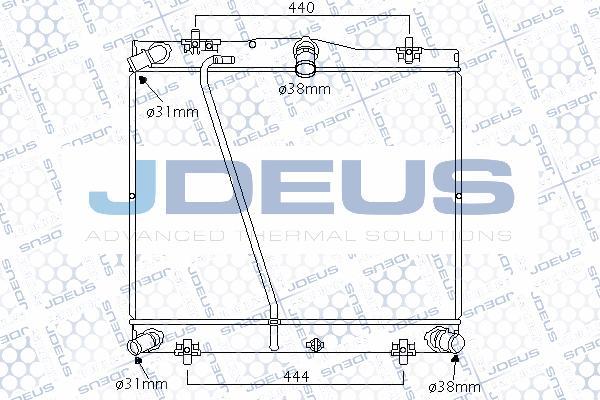 Jdeus 028M83 - Радіатор, охолодження двигуна avtolavka.club