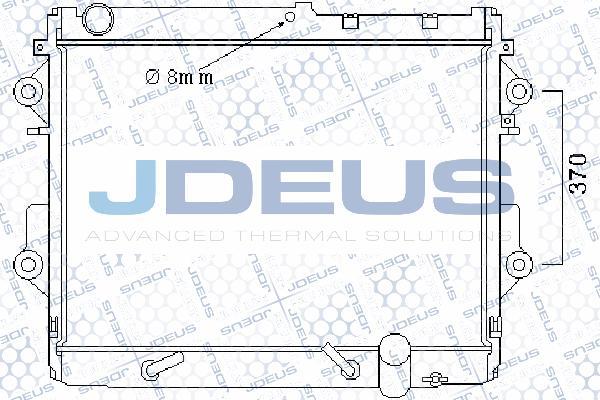 Jdeus 028M77 - Радіатор, охолодження двигуна avtolavka.club