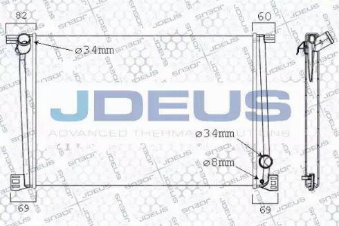 Jdeus 070M04 - Радіатор, охолодження двигуна avtolavka.club